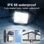 600W 344LED Outdoor Solar Led Lights 3 Modes Motion Sensor Solar Flood Lights Waterproof Security Lights Exterior Solar Lamp