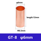 Copper Connecting Pipe GT Small Copper Tube Cable Intermediate Joint Cold Pressed Wire Crimping Terminal Quick Docking Connector