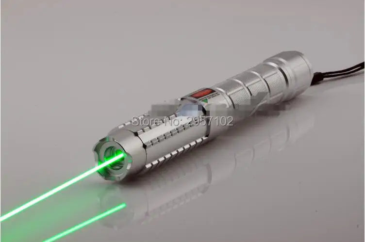 Laser Light Pointers 532nm Green 10000m Focusable Laser Burn Match Hunting Accessories Cat Toy Lazer Torch No Battery