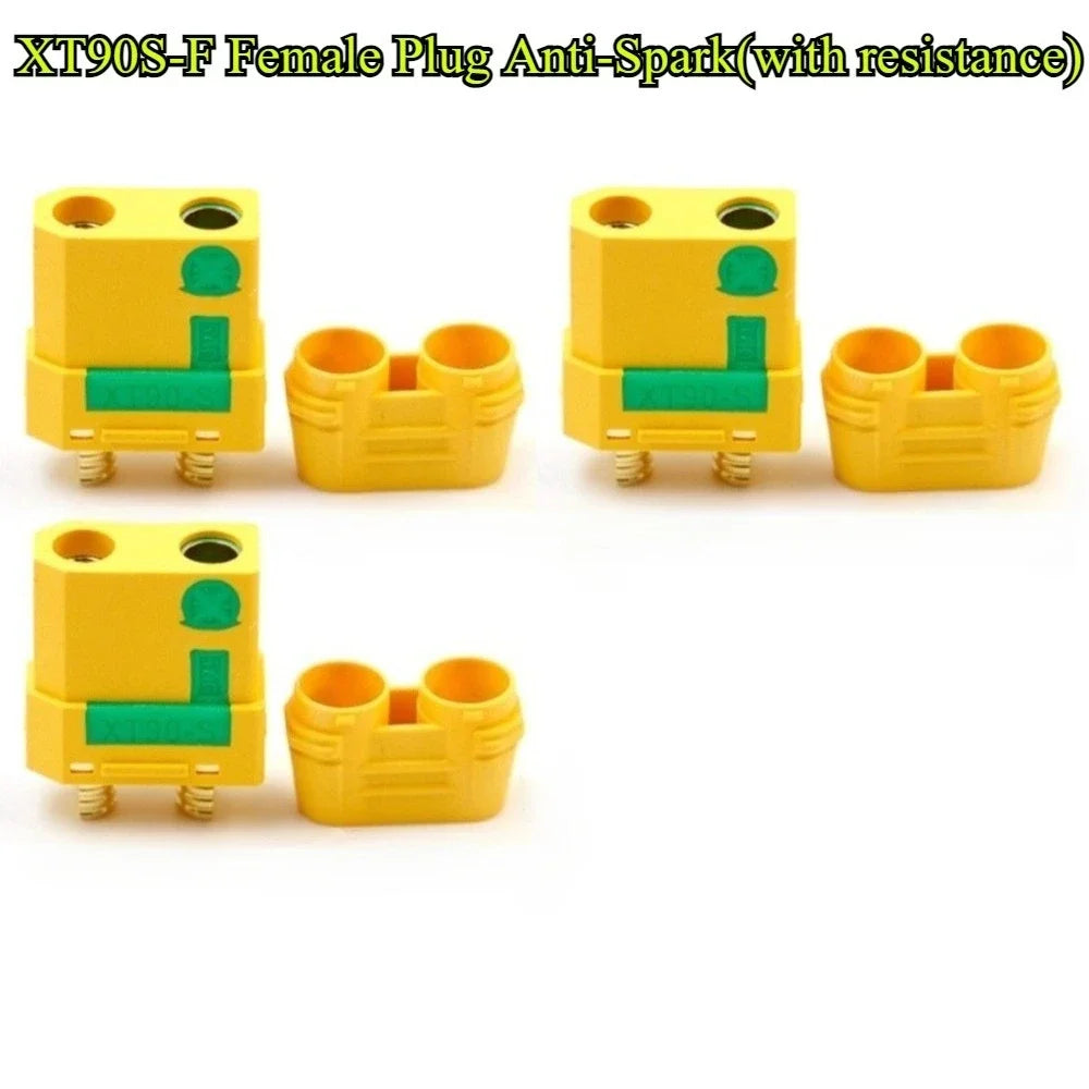 1/2/3/5Pcs XT90S Anti Spark Connector Amass XT90-S XT90H-M Plug Connector Anti-Spark Male Female Adapter For RC Car Lipo Battery