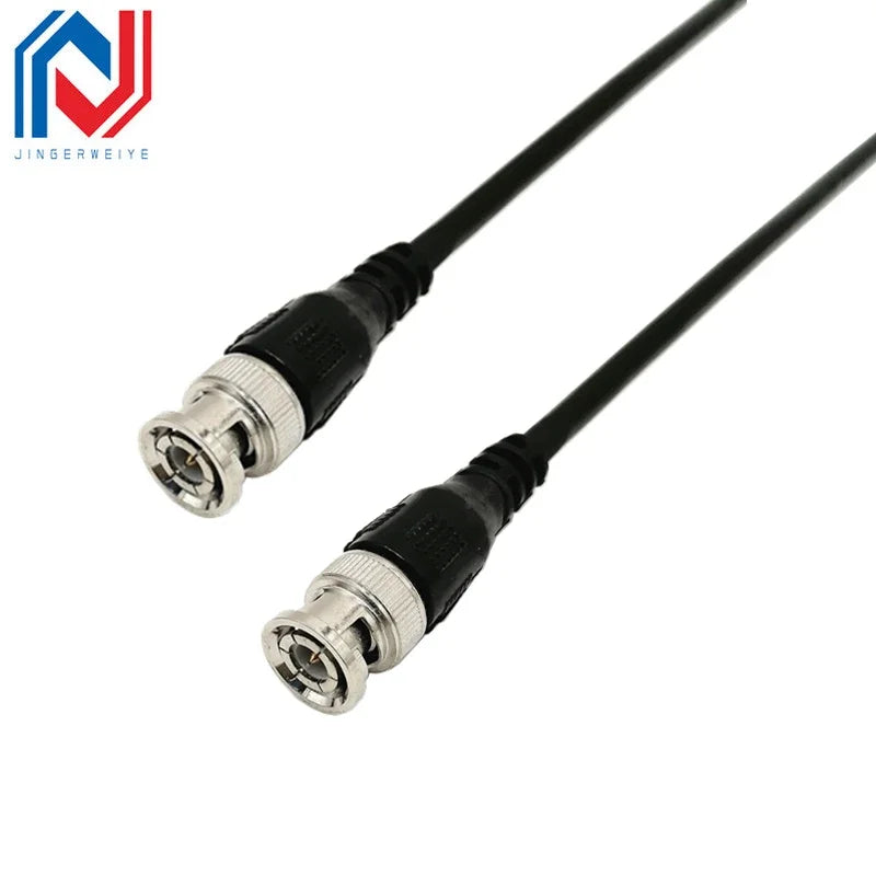 1Pcs/lot BNC Head Coaxial Video Tie Jumper 0.5-1 M Pure Copper Q9 Plug Coaxial HD Cable BNC Video Cable