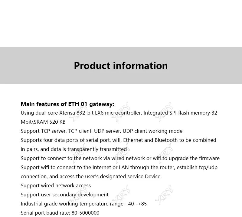 WT32-ETH01 Embedded Serial Port Networking Bluetooth-compatible Ethernet WIFI Combo Gateway MCU ESP32 Wireless Module WT32 ETH01