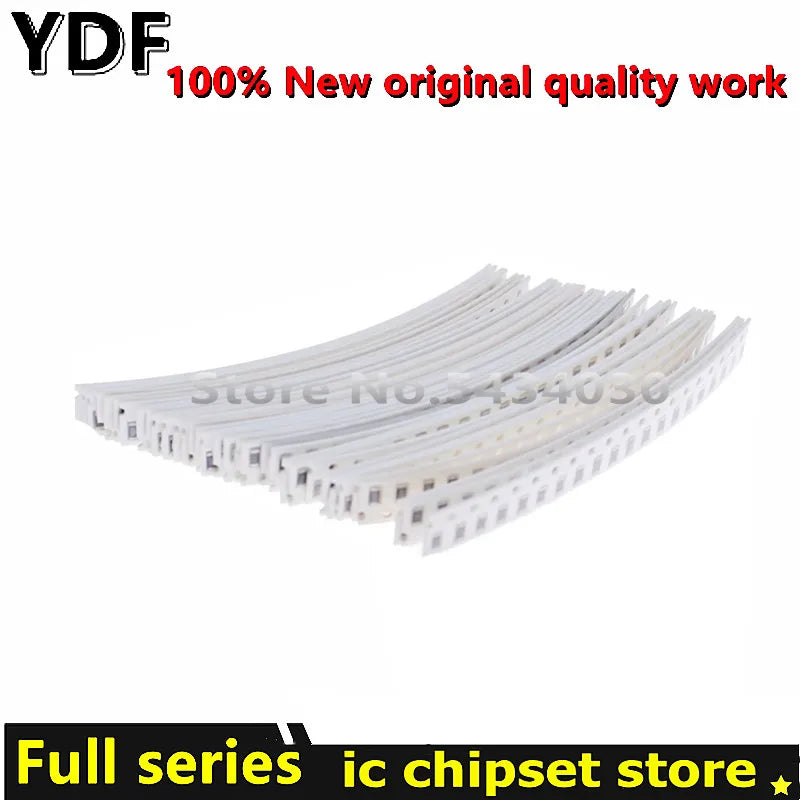 (50-4000pcs) 100% New 0402 0603 0805 1206 1210 2010 2512 SMD Resistor Assorted Kit 1K 1R 0R-910R 1K-910K 1M-10M Resistance 1% 5%