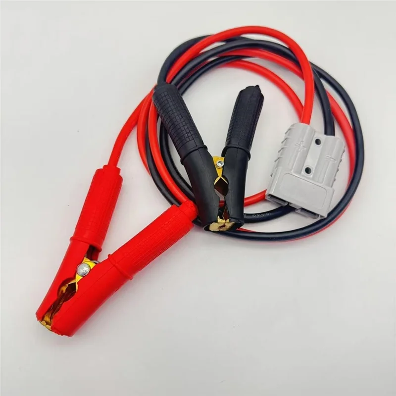 A84E-For Anderson Connector 50A 10AWG Alligator Clip Battery, 600V Cable Towing Winch Quick Connect Plug