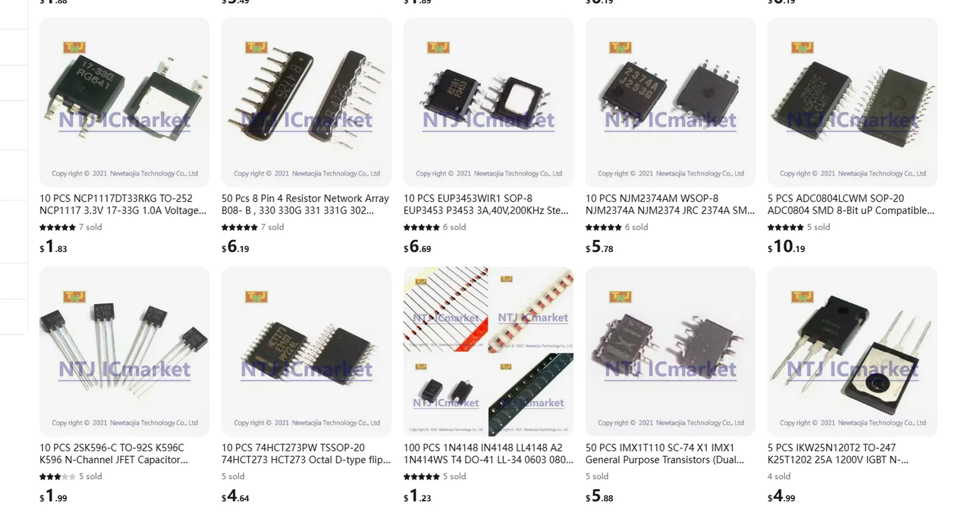 50 PCS NE555P DIP-8 NE555 555 General Purpose Single Bipolar Timers IC Chip