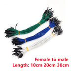 10pcs 10/20/30cm 2.54mm Color Optional DIY Electronic Breadboard Dupont Cable for Arduino Male Female Dupont Jumper Wire