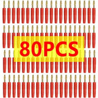 20/80/400Pcs 2mm Red Black Banana Male Plugs Banana Plug Connector Audio Speaker Wire Cable Connectors
