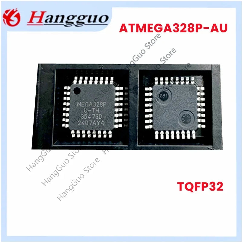 5pcs/Lot  New Original ATMEGA328P-AU MEGA328P-AU MEGA328P 328P TQFP-32 32TQFP  8-bit microcontroller IC chip