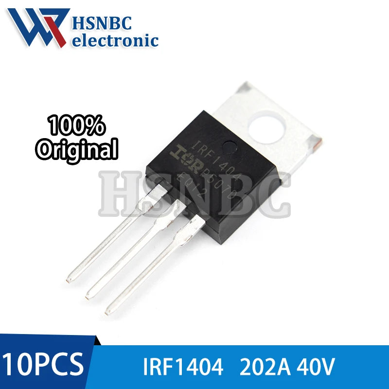 10PCS IRF1404 IRF1404PBF TO-220 202A 40V N-channel Power MOSFET Transistor 100% New Original