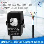Hall Current Sensor QNHCK2-16 10A 20A 50A 100A 2.5±2V 2.5V 0.625V DC Split Current Transformer Clamp CT Current Transducer