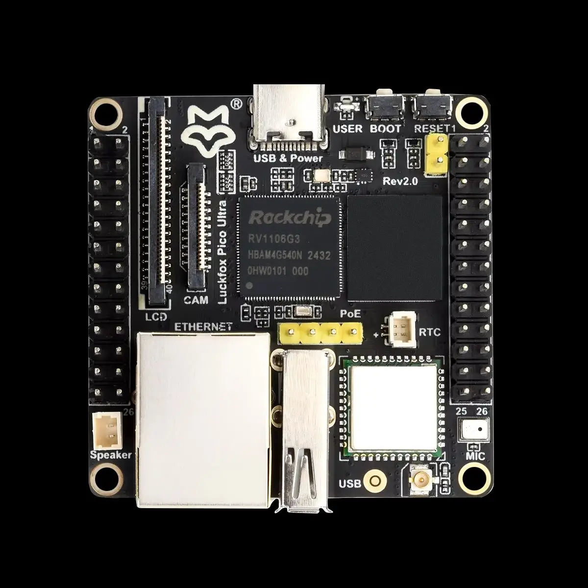 Luckfox Pico Mini RV1103 Linux Micro Development Board, Integrates ARM Cortex-A7/RISC-V MCU/NPU/ISP Processors