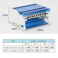 Din Rail Terminal Block NHC01 Series Power Distribution Box Junction Box 207/211/215/407/415 Modular Zero Line Neutral Copper