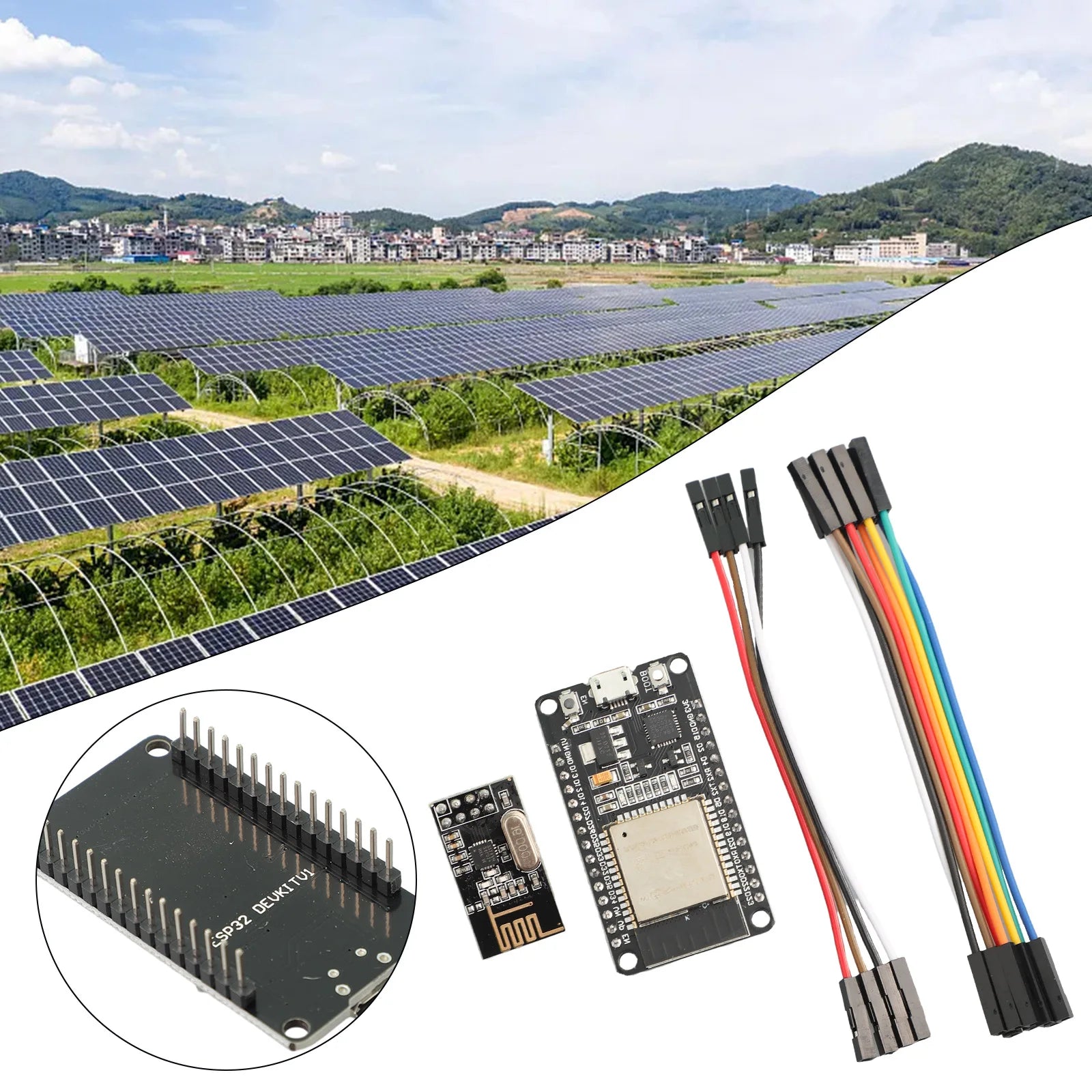 OpenDTU For DIY Kit, ESP32+NRF24L01+Cable, Real time PV Monitoring, Easy Installation, High performance Components