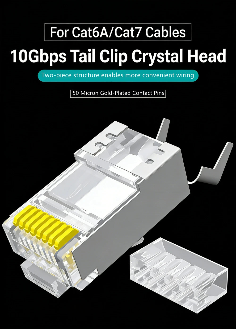 Special Cata7 Crimper Tool Network For Handmade RJ11 RJ45 4P4C 8P8C Multifunction Modular Plugs Cata7 10G/Gigabit RJ45 Connector