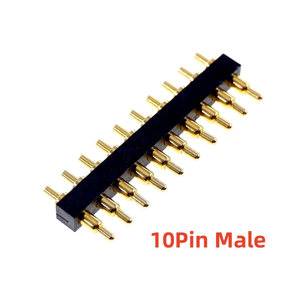 5 Pcs SMD Spring Loaded Pin Pogo Connector 2 3 4 5 6 7 8 10 Position Battery Contact 7.0mm Height 2.54 Grid Pad Modular Header