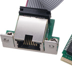 M.2 A+E KEY 2.5G Ethernet LAN Card RTL8111H Chip Single Port Network Card 10/100/1000Mbps M.2 RJ45 LAN Adapter for Windows Linux