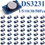 1/5/10/30/50Pcs DS3231 AT24C32 High Precision RTC Real Time Clock Module I2C IIC Communication Memory Storage Module Battery