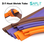 NEW-Color 2:1 Heat Shrink Tube 1 2 3 4 6 8 10 12 14 16 18 20 30 40 50mm DIY Wire Cable Repair Connector Wrap Insulated Sleeving