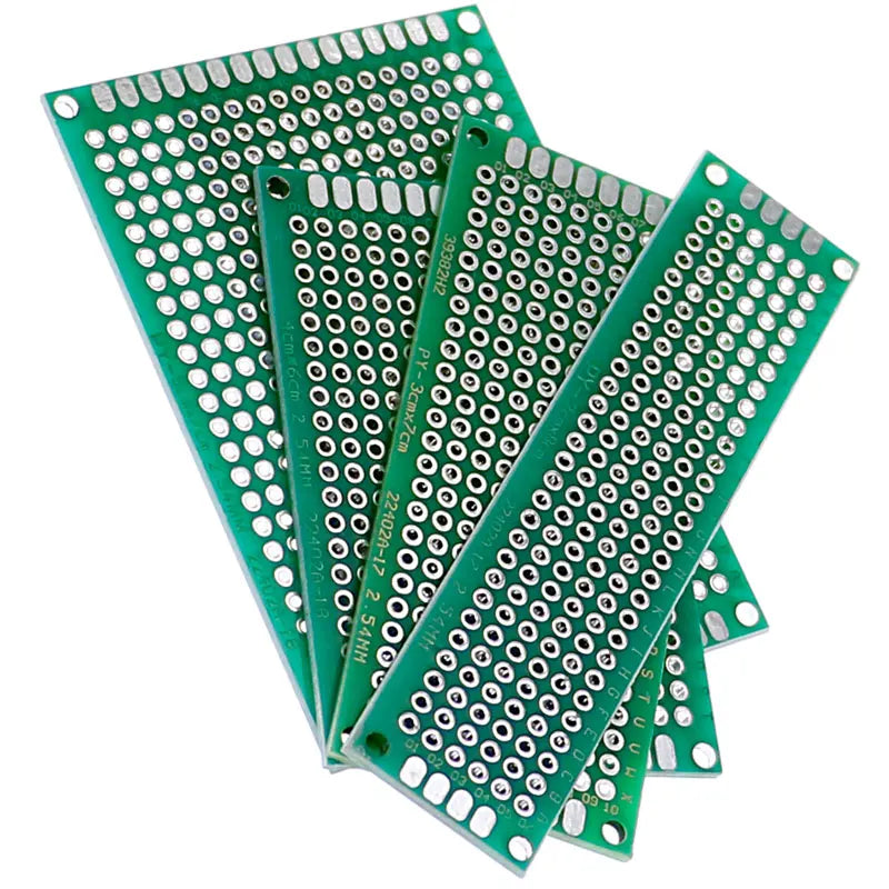 20pcs/lot 2X8 3X7 4X6 5X7 PCB Prototype Board Circuit Protoboard Universal Stripboard Prototyping Veroboard 5Pcs Each Value