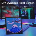 LED Pixel Matrix Bluetooth Smart Display 64x64 RGB Digital Lamp Panel DIY Art Display Gaming Anime Room Decor Frame APP Control