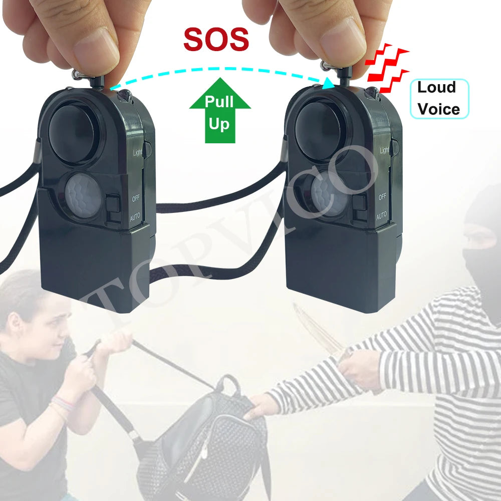 1/3pcs Camping Travel Portable Mini PIR Infrared Motion Sensor Detector Alarm 120dB Wireless Security Self Defense Dropshipping