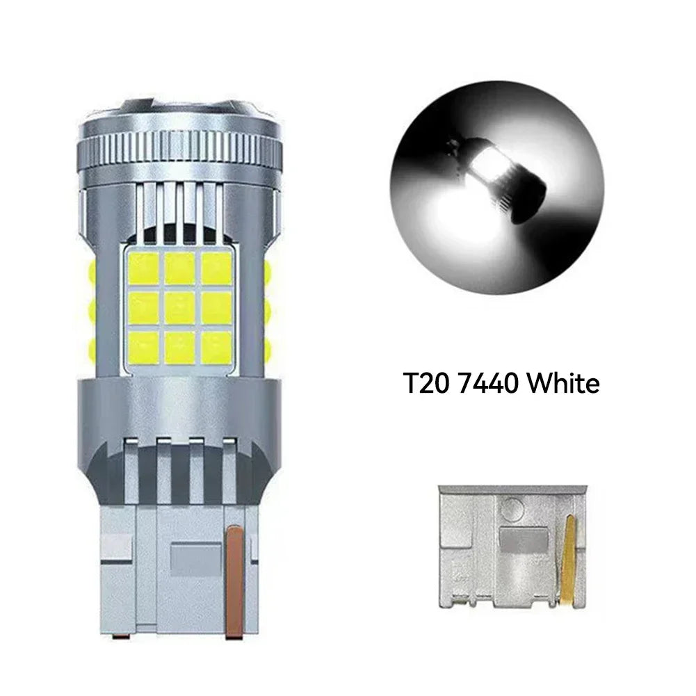 T20 1156 1157 Car LED Headlight Bulbs Brake Signal Lights Turn Lamp Running Light Bright 3030 36smd PY21W Anti Flicker Lamp