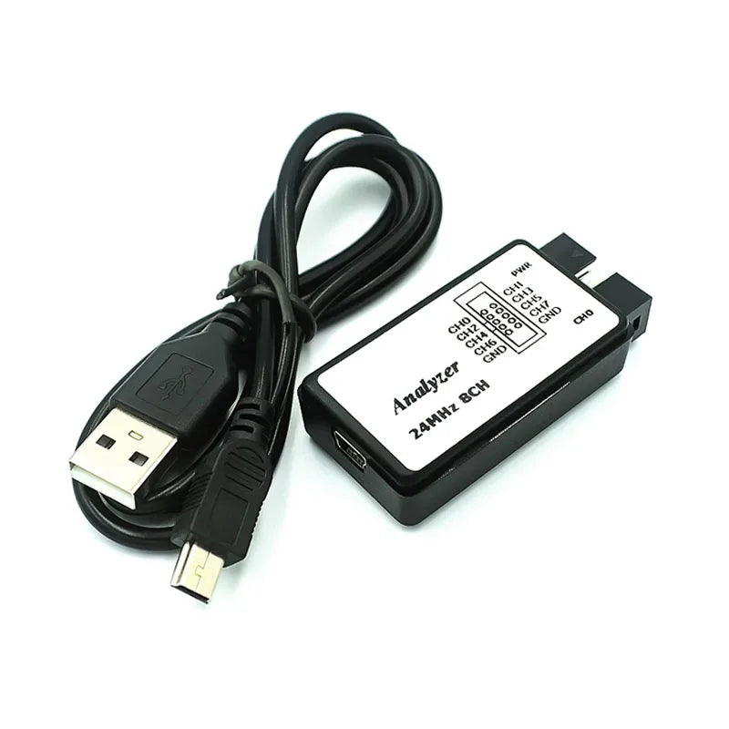USB Logic Analyzer - 8-Channel 24MHz Sampling for ARM, FPGA & MCU Debugging
