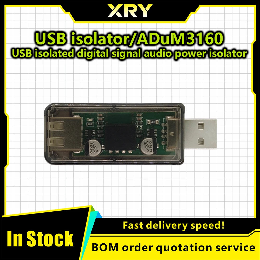 XRY USB to USB Isolated Digital Signal Audio Power Isolator ADUM3160