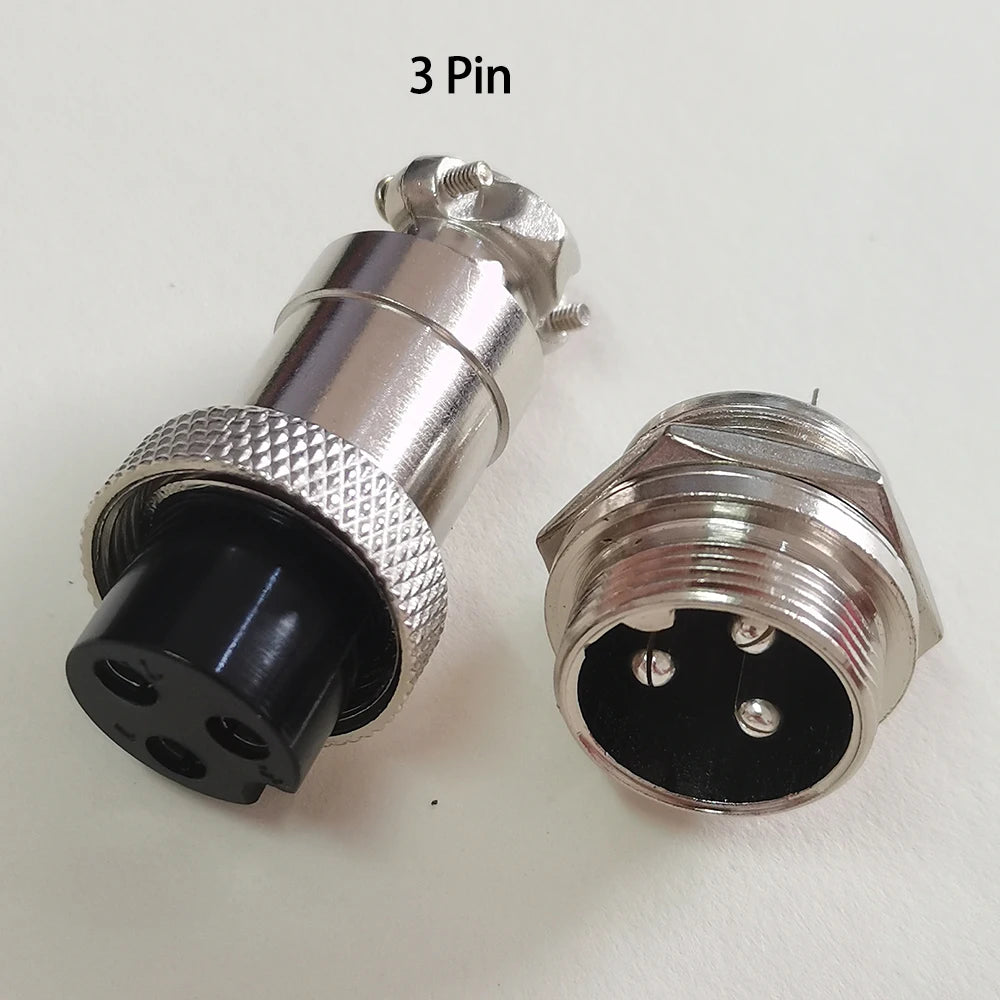 1 Set GX20 15x43mm 19mm M19 2 3 4 5 6 7 8 9 10 12 Pin Male Female Docking Aviation Plug Waterproof Circular GX Aviator Connector
