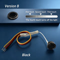 12V 24V Touch Switch,Stepless Dimmable/3‑Step Dimmable,10mm Hole,Capacitive Sensor Light Switch for LED Strip,Marine,silvery