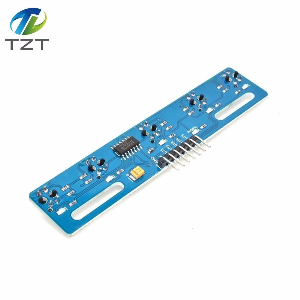 TZT 5 channel Infrared Reflective Sensor TCRT5000 KIT 5 way/road IR Photoelectric Switch Barrier Line Track Module