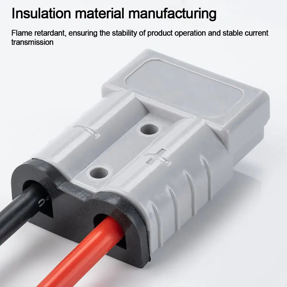 Power Connectors 50 AMP Plug Cable Terminal 600V Grey Red Battery Power Connector Quick Plug Connector For Anderson