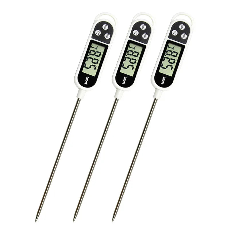 Digital Kitchen Thermometer LCD Display TP300 Electronic Food Thermometer LCD Display Digital Temperature MeasuringTool for Meat