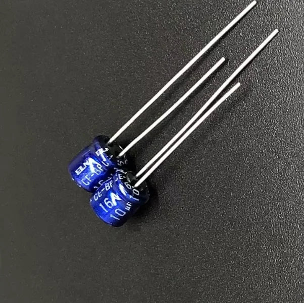 10pcs 10uF 16V ELNA CE-BP 5x5mm 16V10uF Bipolar Audio Capacitor BLUE