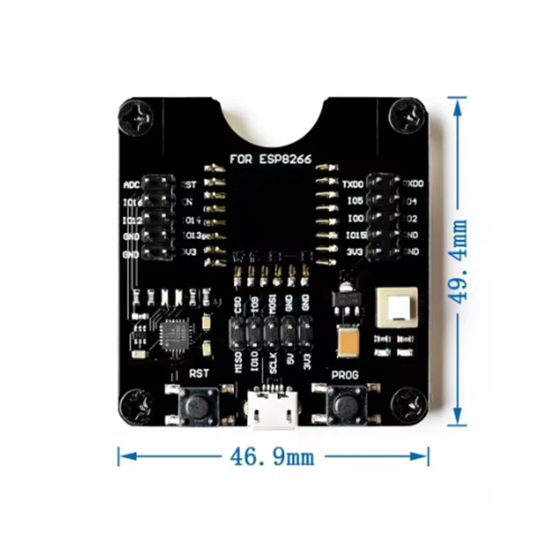 ESP8266 ESP-WROOM-32 ESP32-WROVER Development Board Test Programmer Socket Downloader for ESP-01 ESP-12F ESP-07S ESP-12S ESP32