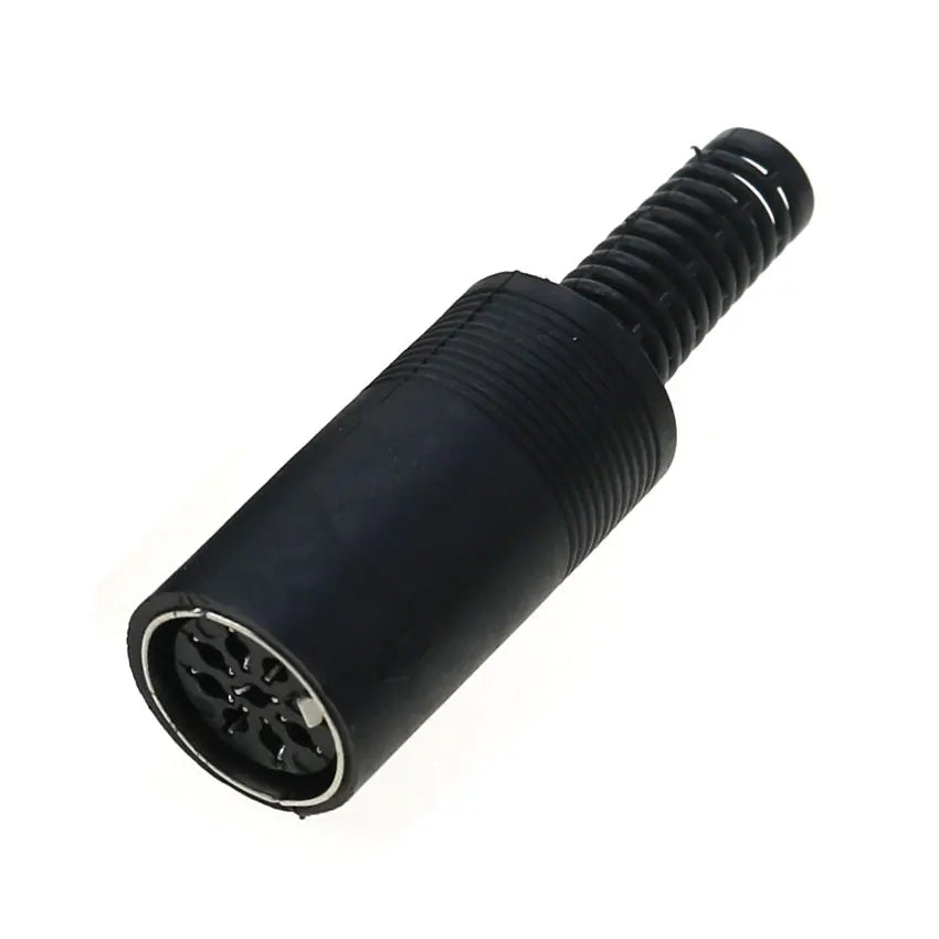 5pcs 3 4 5 6 7 8 Pin DIN Male Female Plug W/ Plastic Handle & Female Socket Hulled Panel Mount Keyboard Cable Connector Adapter