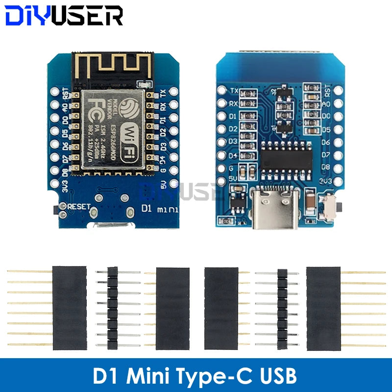 ESP32 S2 Mini / ESP8266 D1 Mini Board CH340 / ESP32-S2FN4R2 4MB FLASH 2MB PSRAM MicroPython For Arduino Development Board