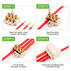 High Power 60A/80A/100A 400V/1000V 1.0-16mm2 No disconnection Wire Connector Cable Splicing Wiring Terminal Block Junction Box