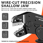 SN-01BM/03BM Wire Crimping Plier Micro Pin Connector Crimper, AWG 28-20/28-26 for JST XH, PH, SH, Molex KK, D-sub Terminals