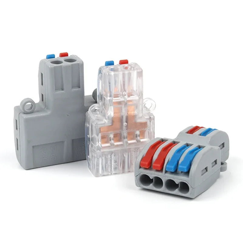 Mini 1 In Multiple Out SPL Quick Easy Splitter Push-in lever Splicing Connectors Terminals Compact Conductor Wiring Connector