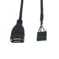 USB Header PCB Motherboard Cable USB 2.0 Micro 5Pin /Mini 5Pin Type-c Male USB Female to 9Pin Female 2.54