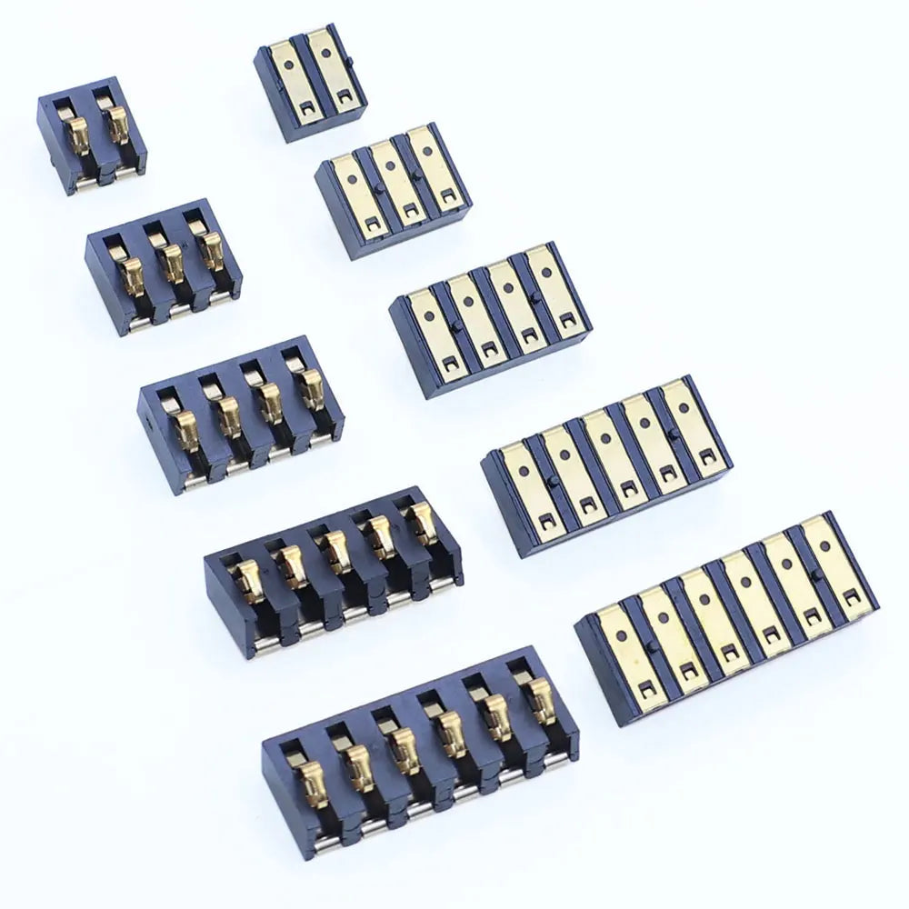 YanXi 2/5/10PCS 5A 30V Spring Compression Contact 4.25mm Pitch 2 3 4 5 6 Pin Surface Mount Battery Connector Insulator 4.75mm H