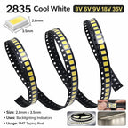 SAMIROB 100pcs High Brightness SMD LED 3V 6V 9V 18V 36V 2835 1W 0.5W 0.2W White 150MA/100MA/30MA/60MA/80MA 6000-6500K