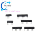 20pcs Resistor Network A05 A06 A07 A08 A10 A09-103G 10K 100K 1K 4K7 470R 330R 220R 100R Ohm DIP 9pin 10pin 7pin 5pin