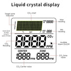 CO2 Monitor Controller LCD Digital Carbon Dioxide Controller CO2 Concentration Tester NDIR Sensor CO2 Detector for Greenhouse