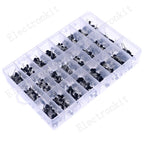 840pcs 24Values TO-92 PNP/NPN Transistor Assortment Kit BC327 BC337 BC547 2N2222 3904 3906 C945 BC517 BC550 BC556 BC558 S9014