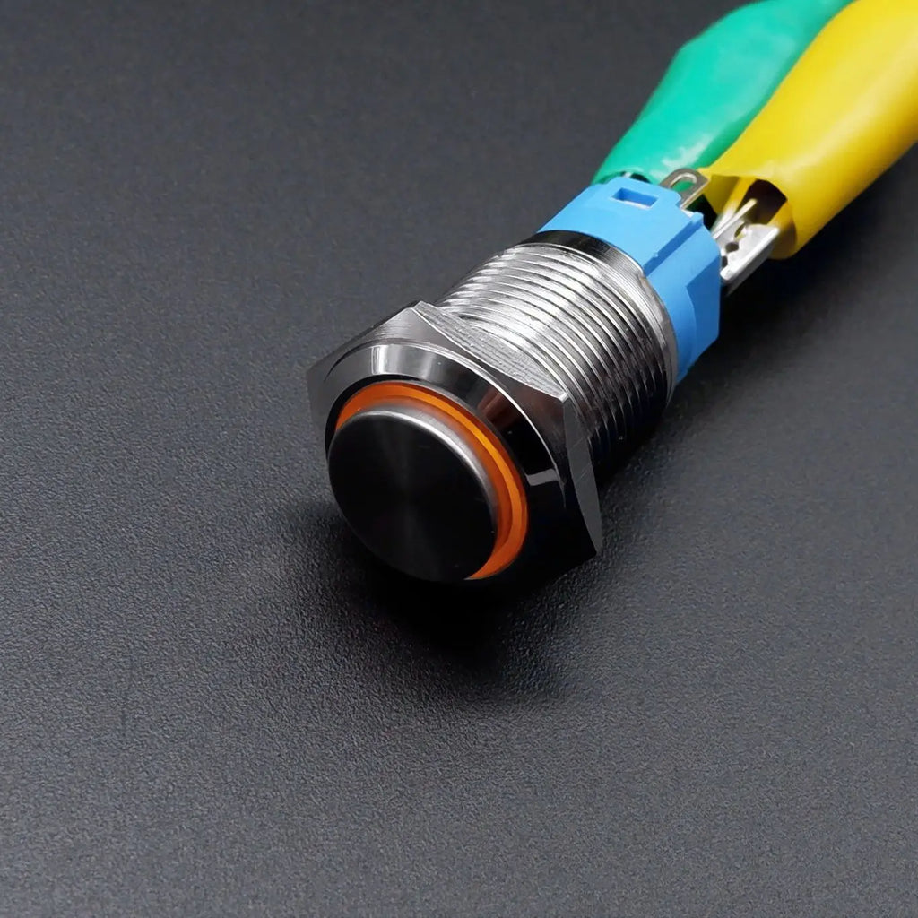 16mm 19mm 22mm Metal Power Supply Switch Push Button PC Pulsador Car Engine Backlit 3v 6v 12v 24v 220v Momentary Start Stop LED