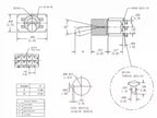 1pc SH T8013-Z1 12mm ON-OFF-ON SPDT DPDT 3/6/12PinS 2/3Position Maintained Toggle Switch Large Long Handle 3A 250VAC/5A 125VAC