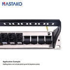 RJ45 Keystone Jack Filling Module RJ45 Coupler Baffler Snap-in Keystone Frame Blind Plate For Modular Blank Patch Panel