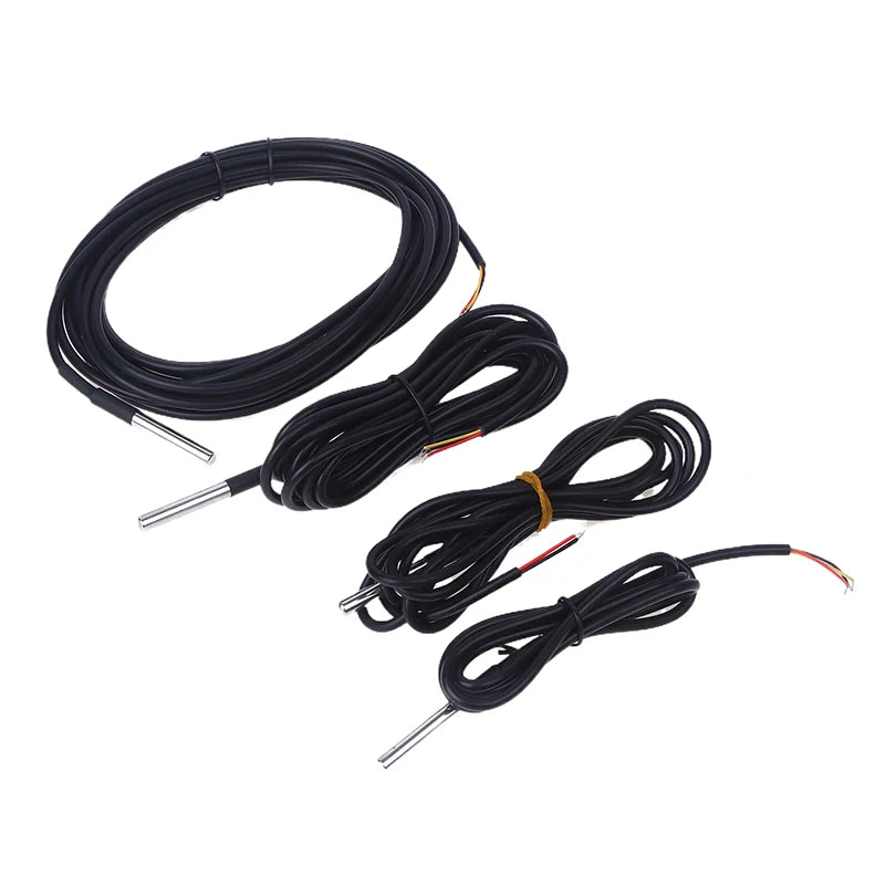 1PCS DS18B20 Waterproof Thread Temperature Probe Temperature Sensor Stainless Steel For Arduino